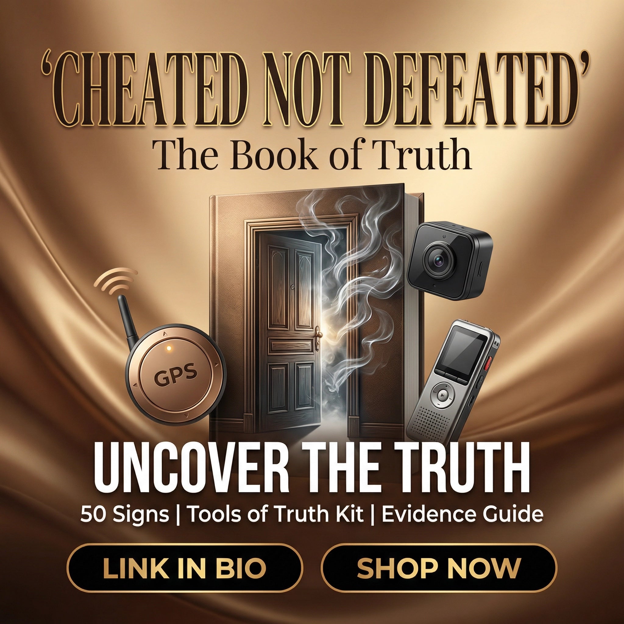 CHEATED NOT DEFEATED - The Book of Truth, with the advanced tools of truth personal surveillance kit