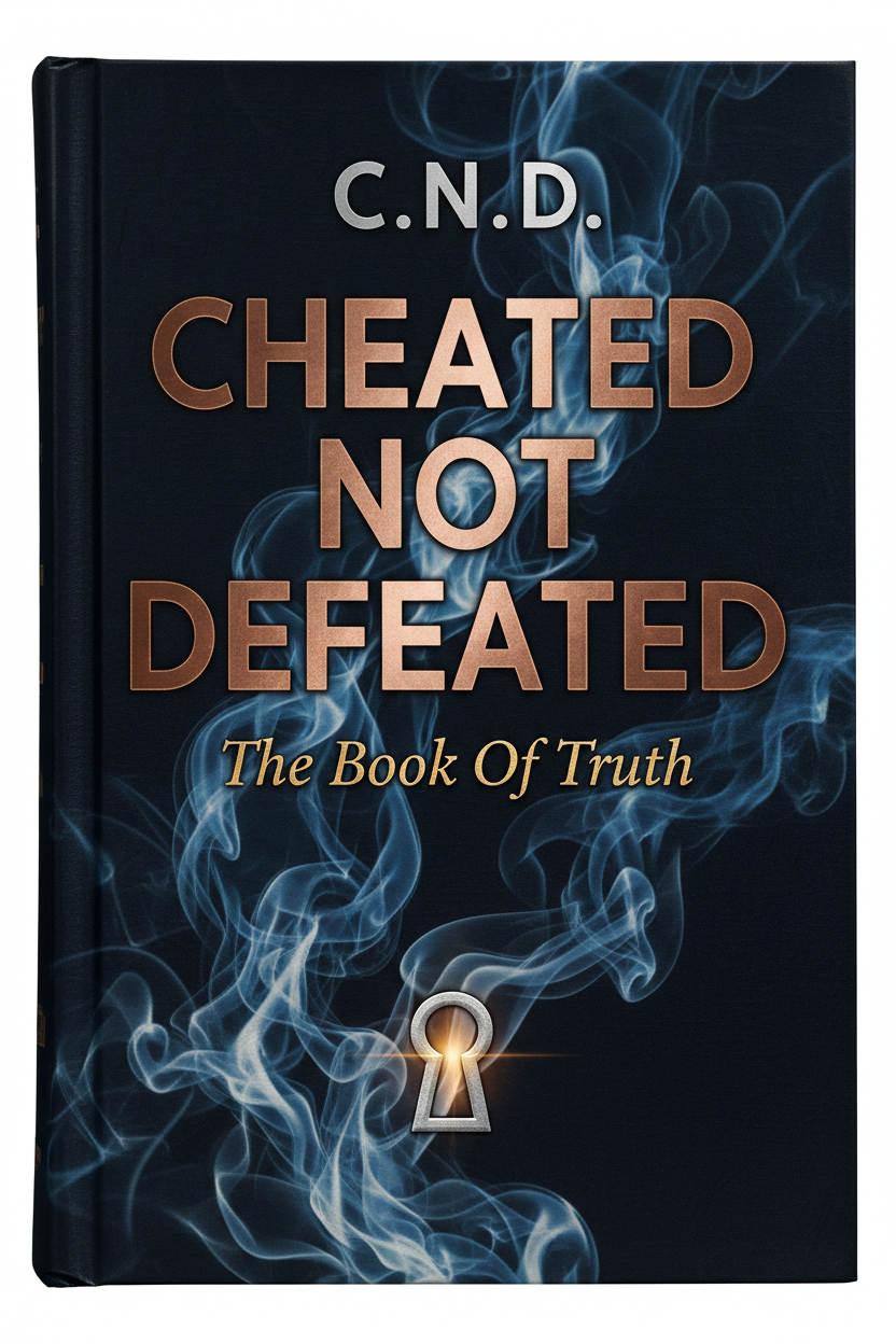Cheated Not Defeated book cover