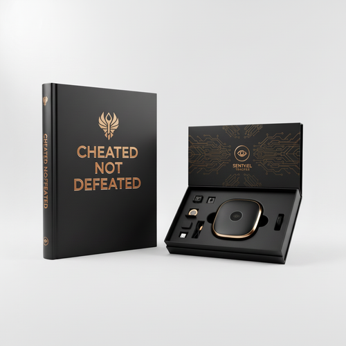 Cheated Not Defeated Book with Compact Tracking Device